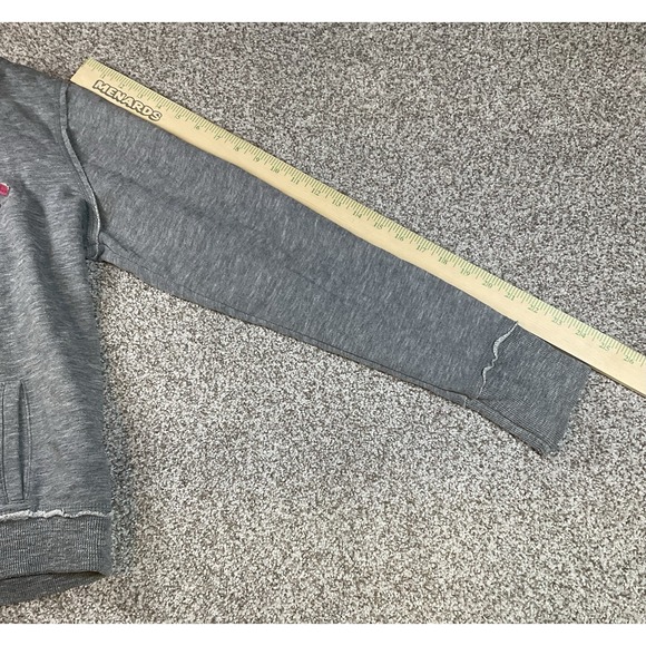 American Eagle Hoodie Womens Size Large Hooded Sweatshirt Gray Alpine Chalet - Picture 6 of 8